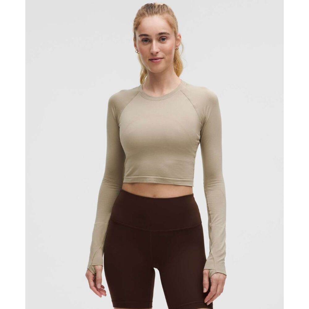 NWT Lululemon Swiftly Tech Cropped Long-Sleeve Shirt 2.0 Size 6